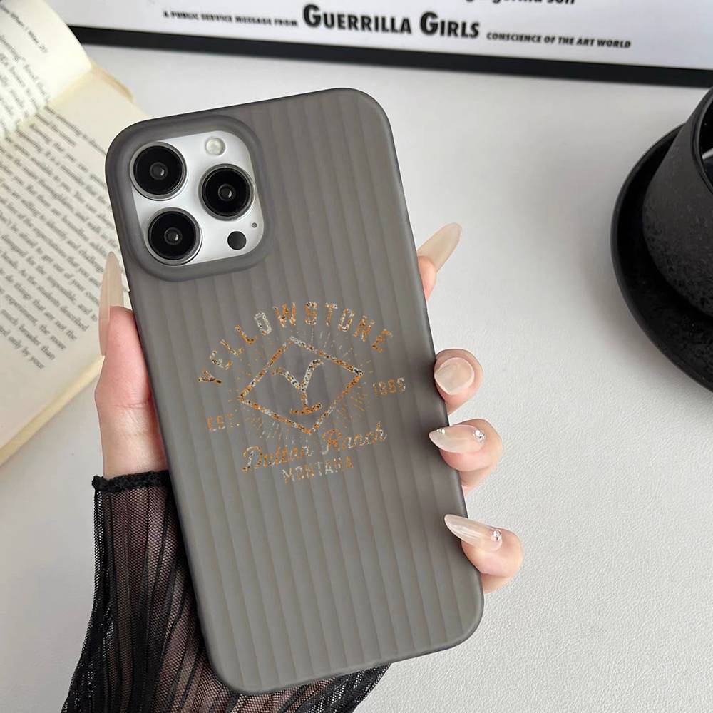 Y-Yellowstone Логотип Волнистый Рисунок Для IPhone 17 16 15 14 13 12 11 16 Pro Max Plus Pro Нескользящий Чехол для Телефона