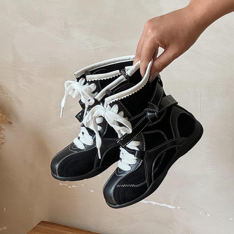 Youth style shoes Kids Retro Mid-Calf Boots Boys Girls PU Leather Side Zip Soft Sole Western Style Casual Shoes Winter