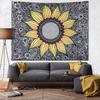 Sunflower Tapestry Wall Hanging, Bedroom Wall Carpet, Living Room Decoration Painting, Room Background Cloth