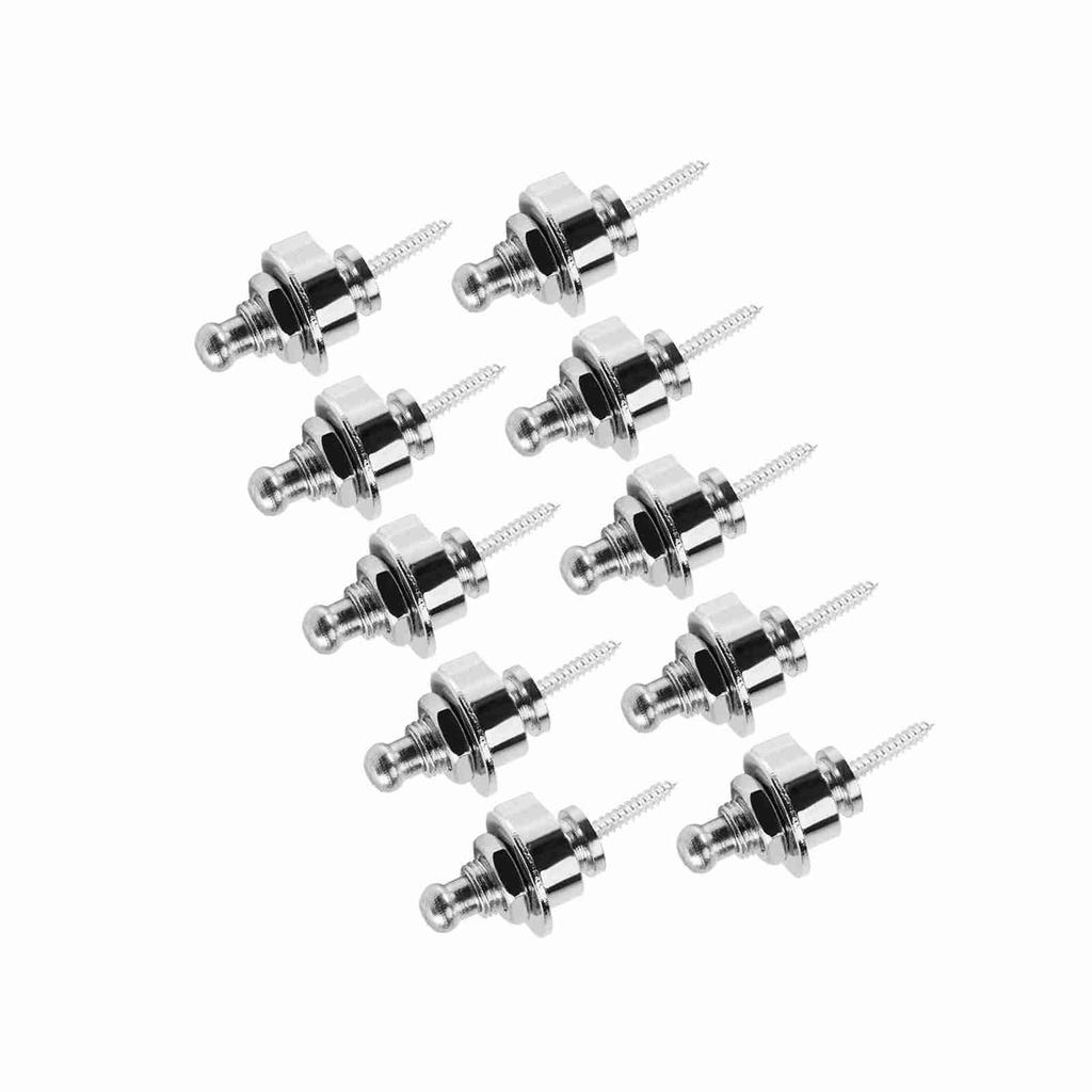 10 шт. сумка Металлические стрэплоки для электрогитары и бас-гитары Противоскользящие стрэплоки Аксессуар