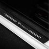 Car Threshold Strip Stickers Auto Door Sill Anti-Scratch Protector Sticker Accessories For Tesla Model 3 Y S Roadster Cybertruck