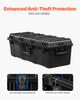 VEVOR 5.5 Cu.ft Weatherproof Hard Case, Large Capacity Waterproof Hard Case with 3 Handles, IP67 Waterproof Protective Case with 6 Clips