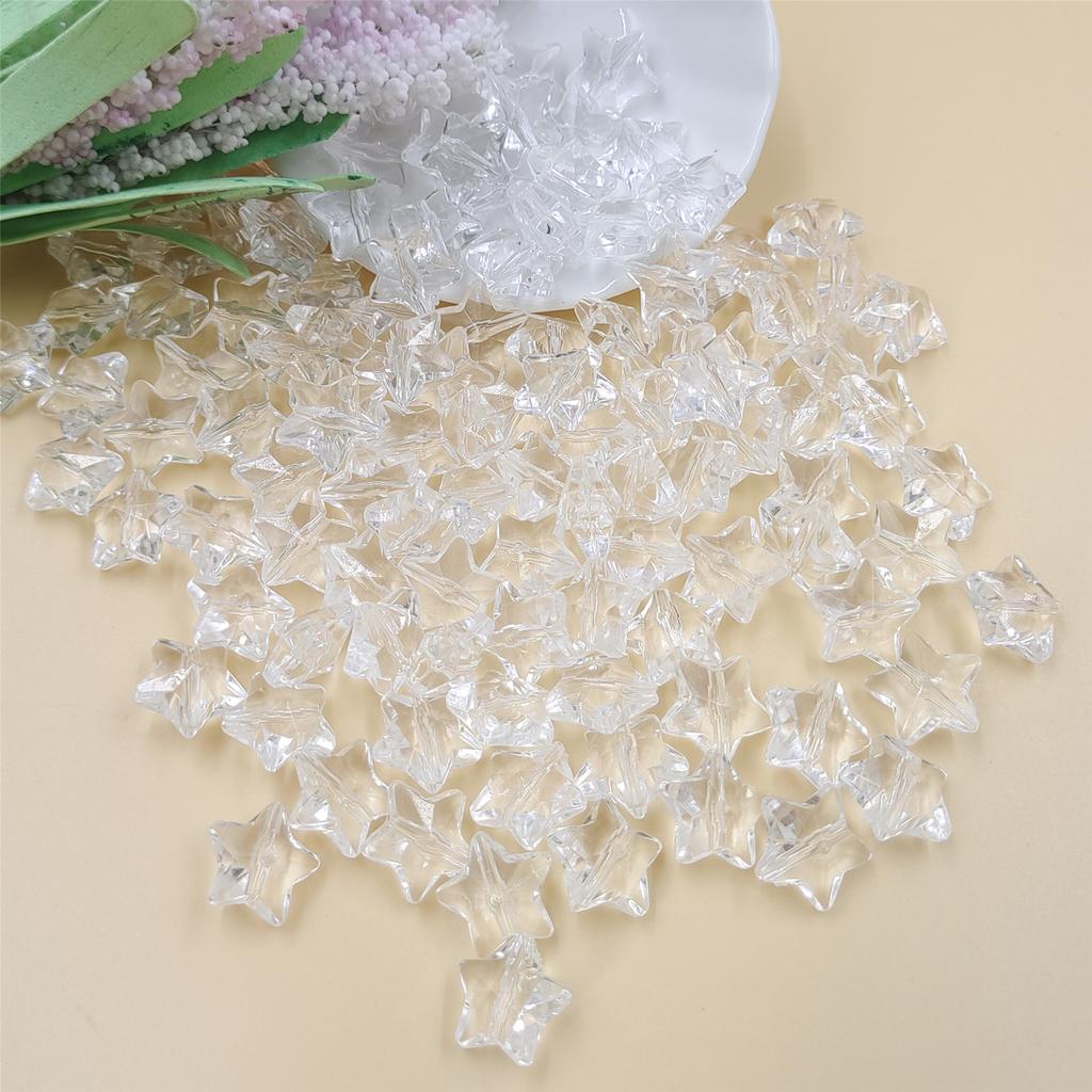 120 шт. бусины для изготовления бисера, ожерелья, браслета, изготовления ювелирных изделий, свободные бусины ручной работы, 13 мм, звезда, сделай сам, фурнитура, акрил