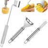 Corn Planer Thresher Stainless Steel Corn Cob Peeler Corn Thresher Tool with Ergonomic Handle for Home Kitchen BBQ