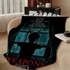weapon W-Weapons-s Throw Warm Soft Flannel Blanket, Multi-use for Sofa Bed Camping Travel Nap