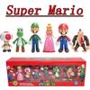 6/12 шт. Фигурки Действия Super Mario Bros из ПВХ Куклы Набор Моделей Луиджи Йоши Донки Конг Гриб Для Подарков на День Рождения украшение