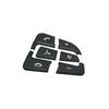 Black for Mercedes Benz GLC X253 C Class W205 CLA GLA A Class  X156 C117 W176 Steering Wheel Button Covers Trim