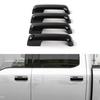 4Pcs Car Exterior Door Handle Cover Trim Decor for Ford F150 2015- Black