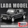 1/32 Scale LADA 2106 Diecast Car Model Toy, Pull Back Toy Vehicle with Sound and Light for Kids Toddler Boys Girls Gift Collection