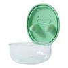 Yousheng No-Mess Snack Box Transparent Sealed Box with Silicone Lid Reusable Cookies Storage Container Prevent Fingers from Getting Dirty for Picnic