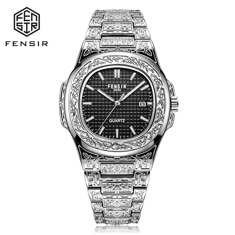 Роскошные мужские наручные часы Светящиеся Водонепроницаемые Дата Мужские часы Нержавеющая сталь Мужские кварцевые часы Повседневные мужские часы