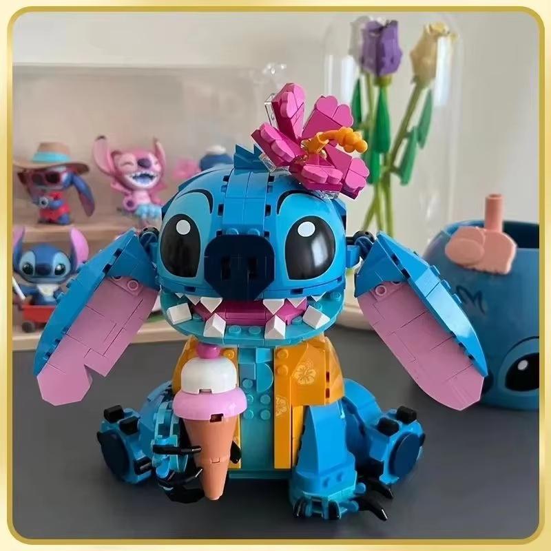 Stitch Angel Night Fury Action Figure Assembly Model Kit Desktop Ornament Doll Boys' Girl Puzzle Toys Festival Gift Collectible
