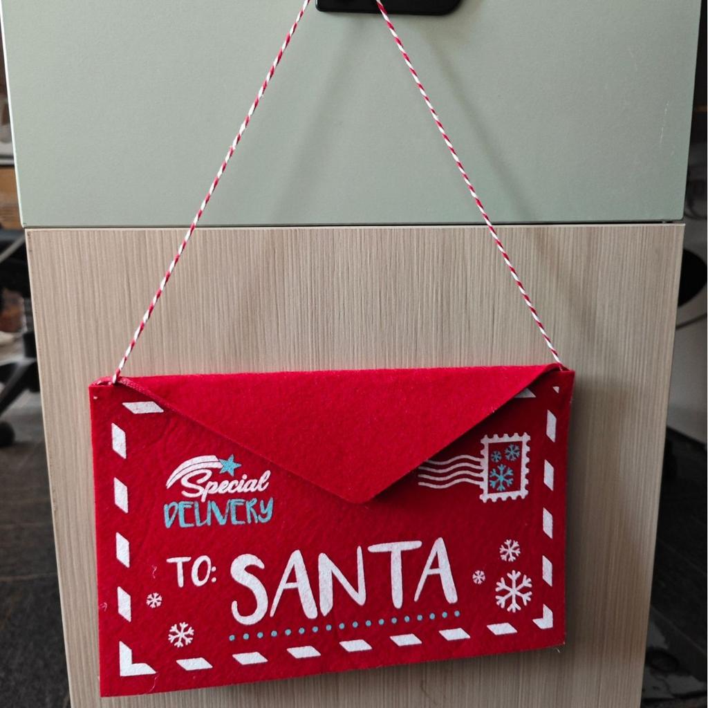 Рождественский фетровый пакет-конверт для конфет, подвесной декор для елки, упаковка для подарков на рождественскую вечеринку