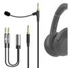 GEEKRIA Клипсовый конденсаторный микрофон 170 см для гарнитуры Sony WH-1000XM6 XM5 XM4 WH-XB920N Игровой Конференц-связь Запасной кабель
