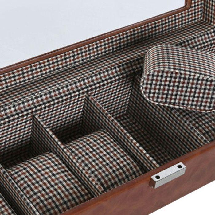 Boîte à bijoux - HOME ESPRIT - Marron - Verre - 33 x 11,5 x 9 cm - Multicolore