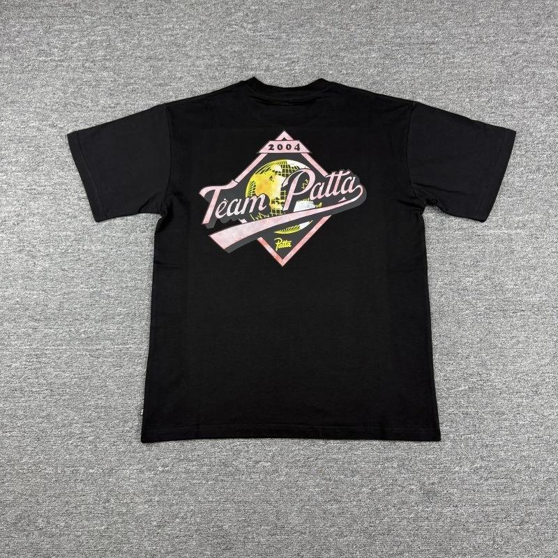 Cross-border trendy brand PATTA European and American street creative fun printing men's and women's casual loose short-sleeved collection T-shirt 
