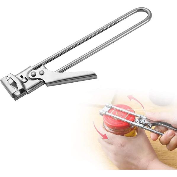 Opener Adjustable Jar & Bottle Opener, Adjustable Multifunctional Stainless Steel Can Opener Jar Lid Gripper, Manual Jar Bottle Opener Kitchen