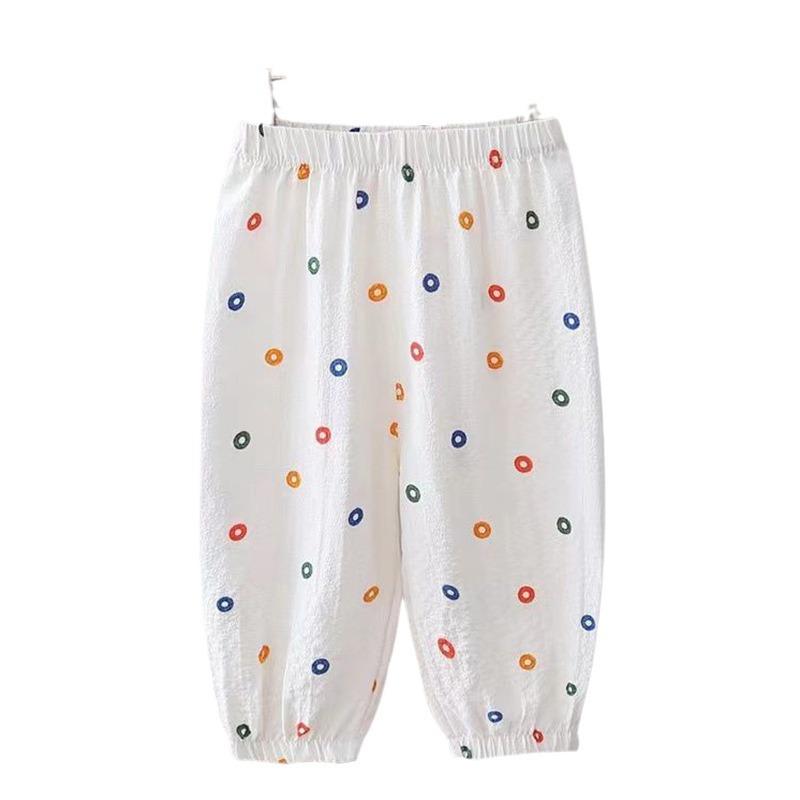 Trendy Summer Mosquito-Proof Lantern Pants for Boys and Girls - Lightweight, Fashionable, and Versatile.