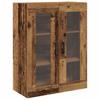 Wall Mounted Cabinet In Vintage Wood Look 69.5 X 34 X 90 Cm Particleboard