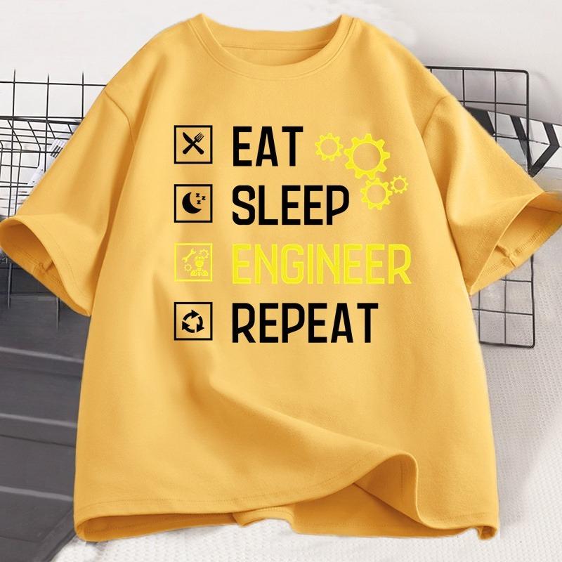 Engineer Tshirt WOMEN Father Dad Engineering Tee Funny Engineer Tshirt Summer Coton Short Sleeve Oneck Tee Clothes Streetwear