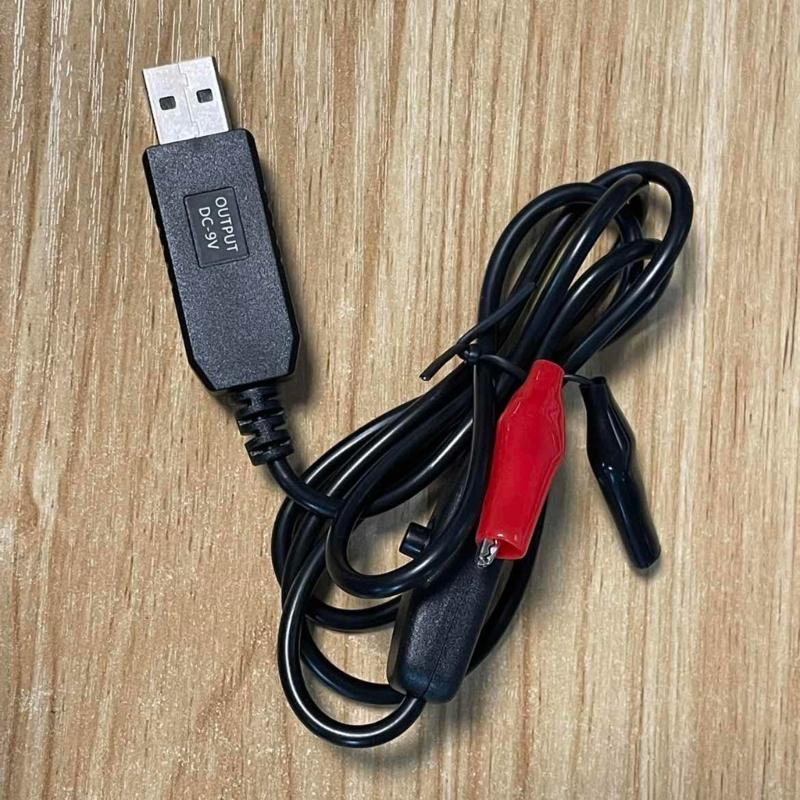 Крокодилы USB Вход 5В2А К 9В 0,60А Выход Кабель-адаптер питания для камеры видеонаблюдения и беспроводных маршрутизаторов