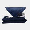 [Pre-Owned] Triangle Monochrome Embossed Logo Leather Triangle Clutch Small - Excellent #O1TBXV