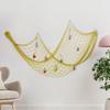 2Pcs Decorative Fishing Nets Hanging Ornaments Extra-Large DIY Ocean-inspired Craft Wall Art Hanging Fishnet Decor