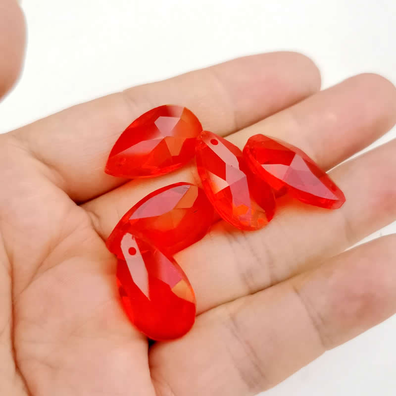 Wholesale lots Faceted Hole Crystal Glass rhinestones Teardrop loose beads jewelry Jewelry beads accessories 8X12/10X14m