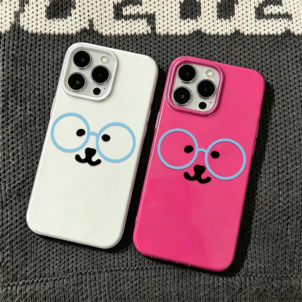 Чехол для телефона с мультяшным рисунком и синей окантовкой для iPhone 17Air 17 16 15 Pro Max 14 Plus 13 12 11, мягкий чехол Funda с защитой от отпечатков пальцев