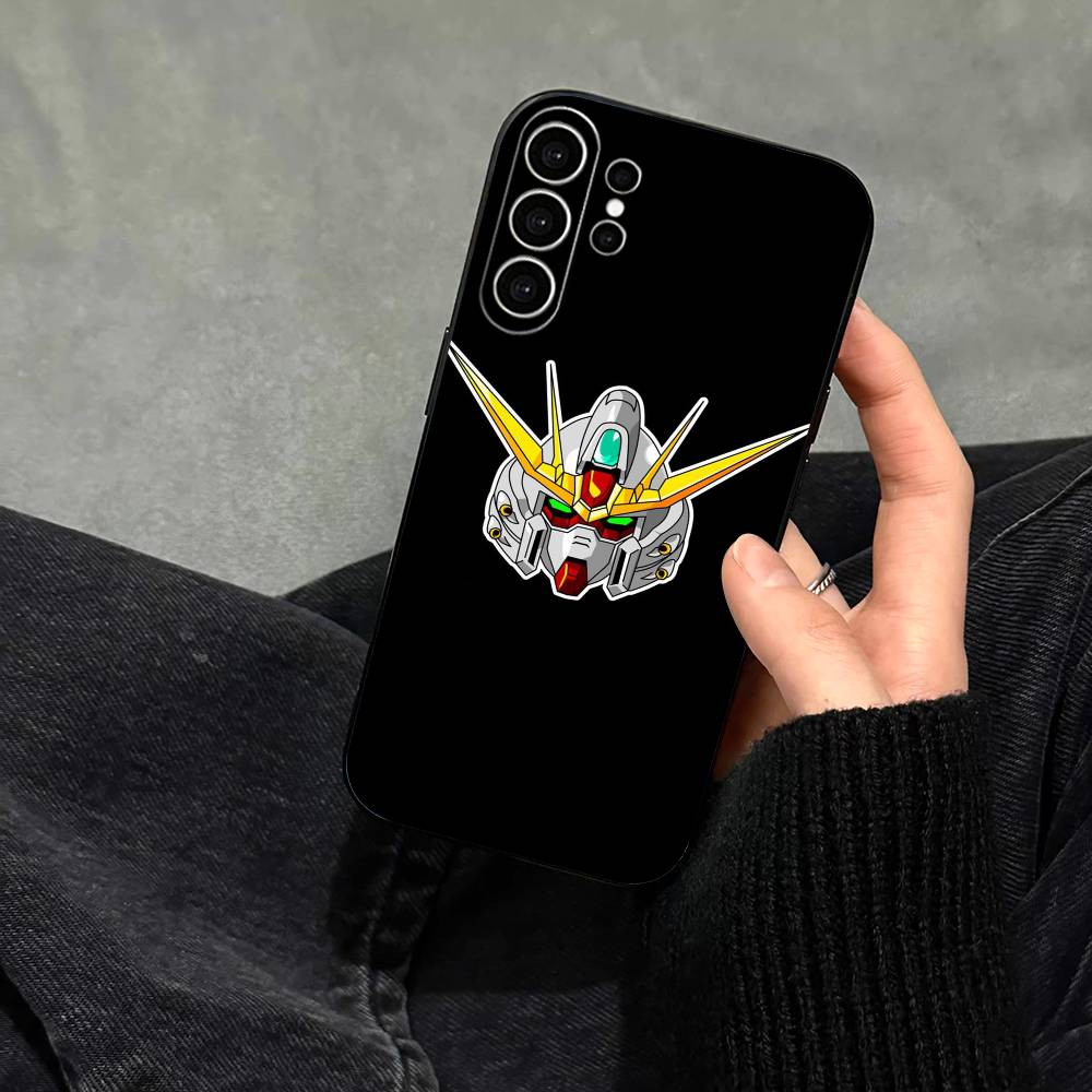 Чехол для телефона Gundam Anime для Samsung S25, S24, S21, S22, S23, S30, Ultra, S20, Plus, Fe, Note, 10, 9, 5G Черный
