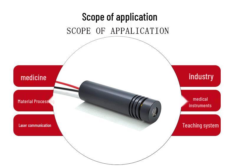 12x50mm 650nm 50mW Red Laser Positioning Module for Clothing Machinery
