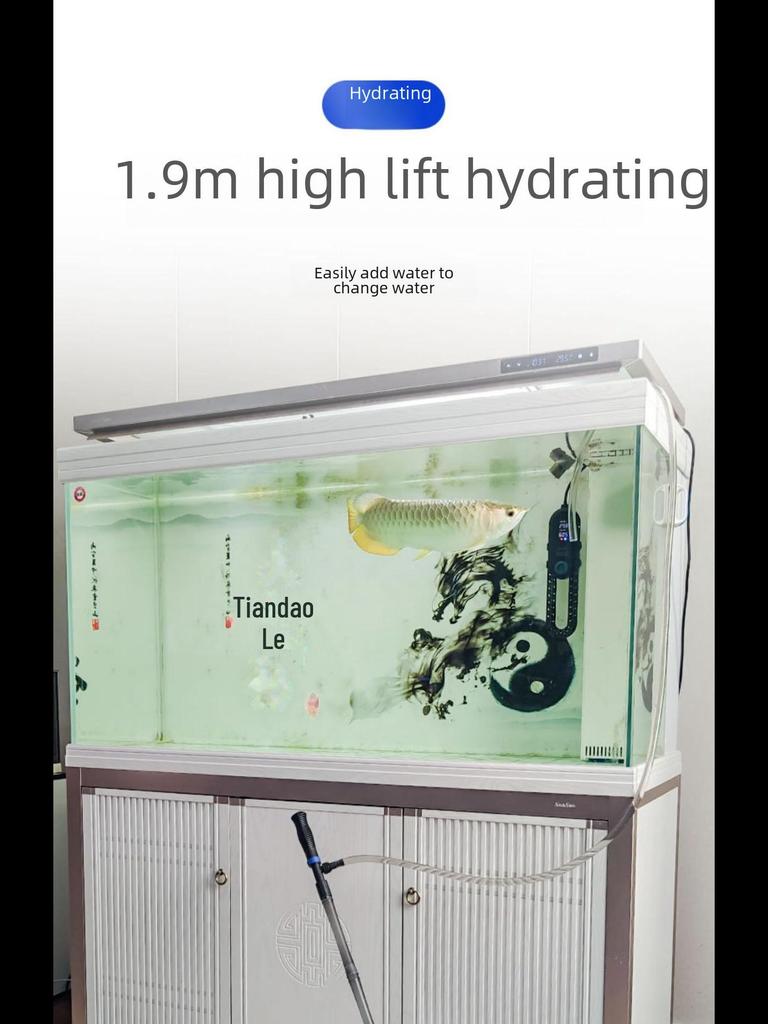 Электрический водосменник и пескомойка Sensen: Автоматический очиститель аквариума для откачки воды и удаления отходов жизнедеятельности рыб.