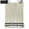 White P60739 CC Logos Knit Short Skirt Skirt 36 IvoryUsed