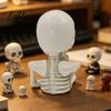 Niche Decorative Skull Pieces Skeleton Thinker Statue Halloween Decor Funny Thinking Figurine Ornaments for Decorations Resin Sculpture Home Office