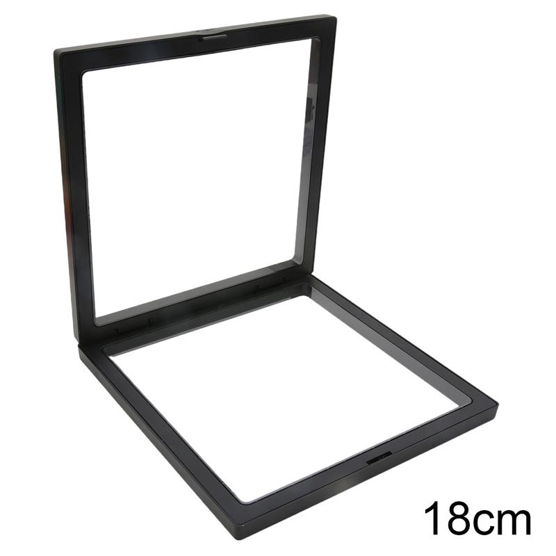 PE Film Colorful Jewelry Storage Box 3D Packaging Case Gemstone Free Stand Floating Frame Membrane