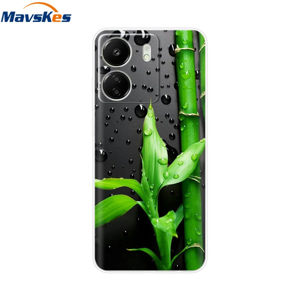 For Xiaomi Redmi 13C 4G Case New Painted Silicone Back Cover For Redmi 13C Soft Clear TPU Phone Case For Redmi 13C 5G Redmi13C