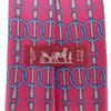 Used HERMES tie silk Pink blue business