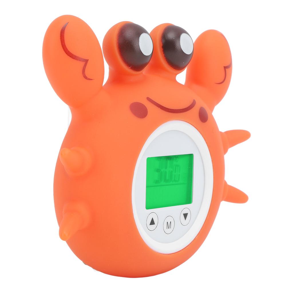 Crab Bath Thermometer Cartoon IPX7 Waterproof Digital Water Temperature Thermometer for Children