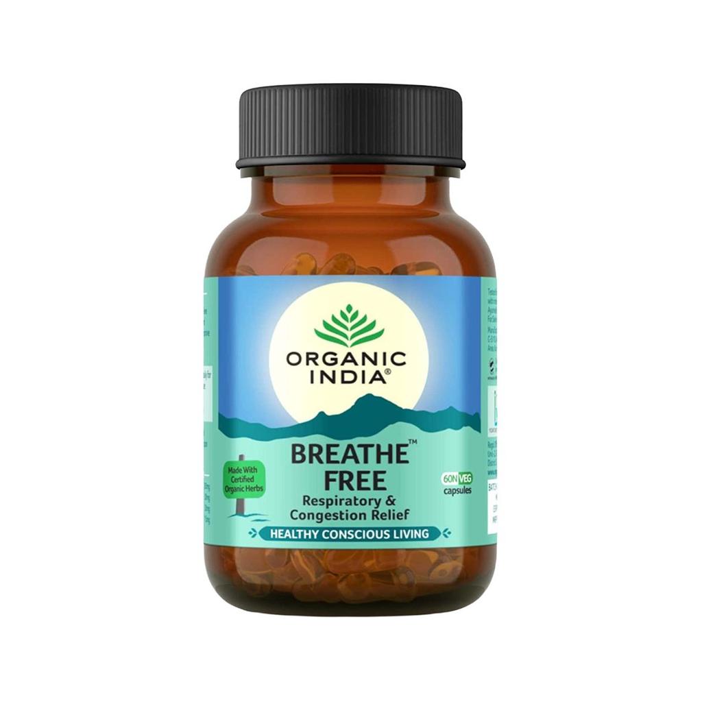 Бриф Фри (60 кап, 325 мг), Breathe Free, Organic India