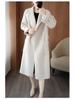Extra Long Double-Faced Wool Coat for Women - Loose Silhouette, Off-Season Promotion