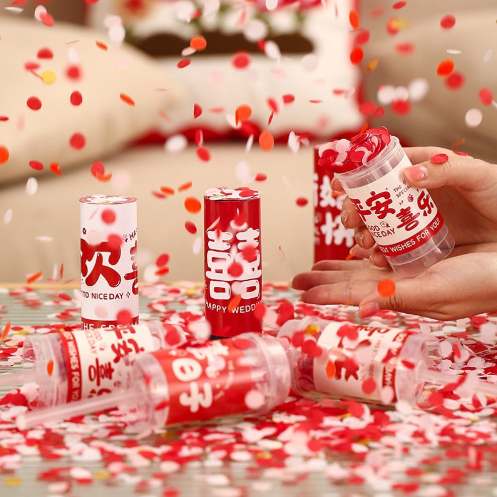 Colorful Birthday Bridal Shower Confetti Popper For Wedding Party Decortion Supplies Fireworks Tube