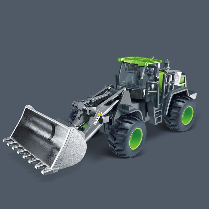 Non-Toxic 1/50 Diecast Engineering Vehicle Excavator Bulldozer Car Model Simulation Alloy Head Dumper Truck Crane Tanker Toys For Kids Children