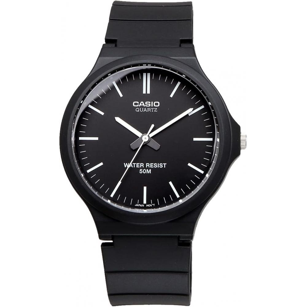 Casio Мужские аналоговые кварцевые часы Черные Mw 240 1ev