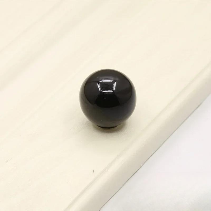 5PCS Fashion Single Hole Colorful Ceramic Knob Round Pull Handles Drawer Wine Cabinet Single Hole Handle Pull Door Handle