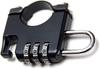 HUIKKJP Helmet Helmet Fixed Motorcycle Black Holder, Lock, Type, Dial, 22mm-26mm Diameter, Anti-Theft,