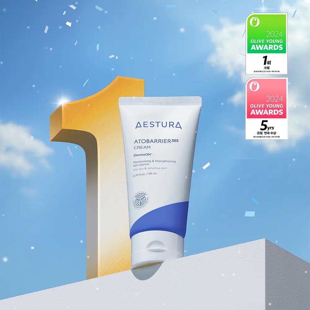 Aestura Крем Atobarrier 365 80 мл + 30 мл – Интенсивное увлажнение, Защита кожи, Корейский