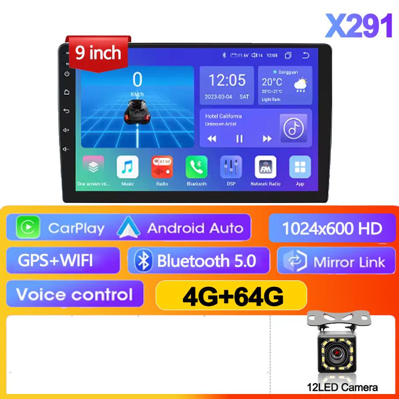 7"/9"/10" Universal Android 13 2Din Car Radio Autoradio 64G GPS Car Audio Carpaly Multimedia Player For Hyundai Nissan Toyota