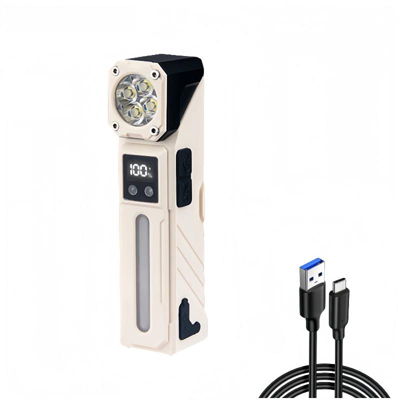 Угловой фонарик USB перезаряжаемый многофункциональный цветной окружающий свет магнитный фонарик, рабочий свет, налобный фонарь, велосипедный