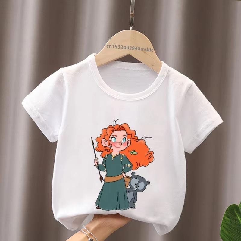 Hot Selling Little Princess Ariel Jennifer Cinderella Printed Childrens Unisex Women Tshirt Cotton Tshirt Summer