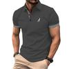 Мужские поло Мужская мода с коротким рукавом Поло Контрастные цвета Поло Новая мужская одежда Летняя уличная одежда Повседневная спортивная мужская одежда Топы